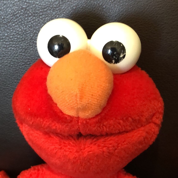 Elmo! Stuffed animal. Vintage! Original Jim Henson toy. 10” long. - Picture 2 of 3
